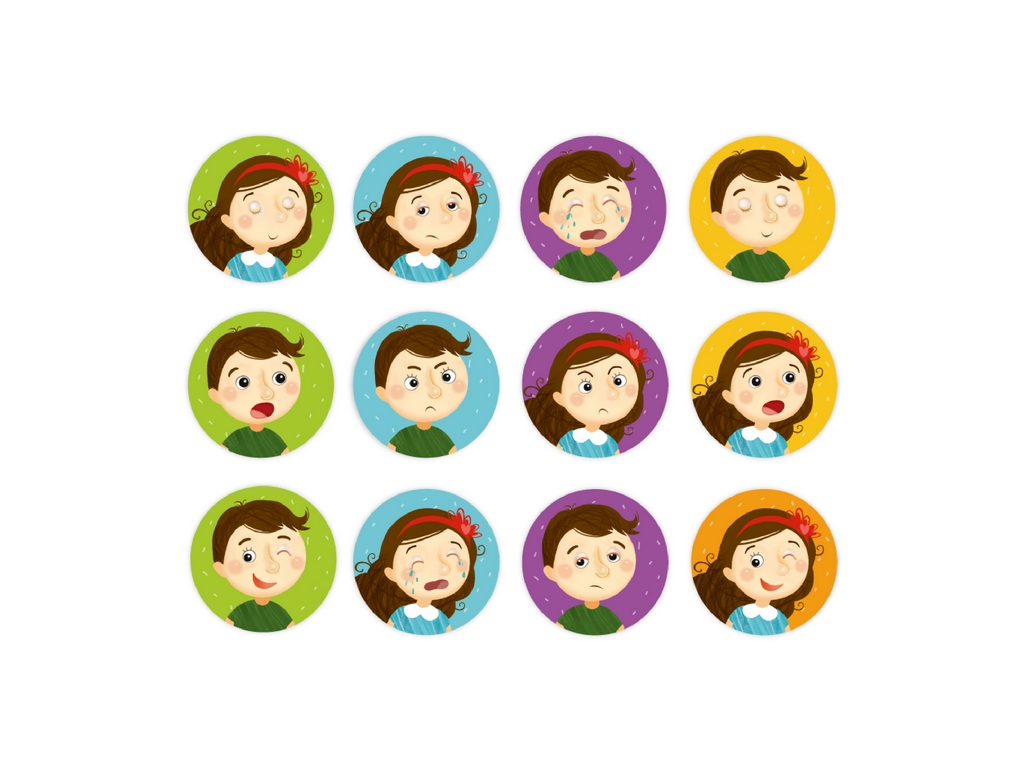 Игра настольная мемо Эмоции, поиск пар, 24 фишки, DoDo