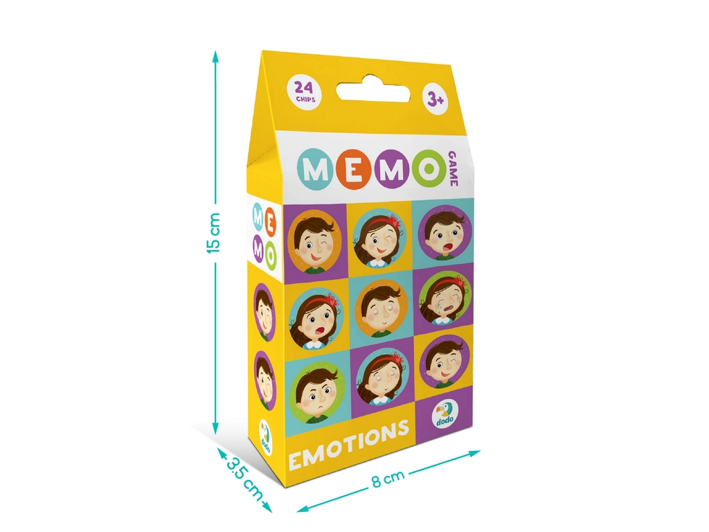Игра настольная мемо Эмоции, поиск пар, 24 фишки, DoDo
