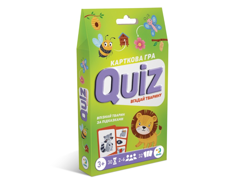 Карточная игра Викторина, Угадай животное!, DoDo