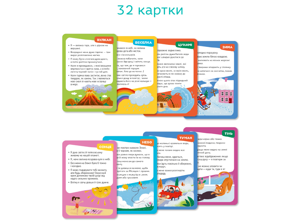 Игра карточная викторина Угадай что это, по подсказкам, 32 карты, DoDo