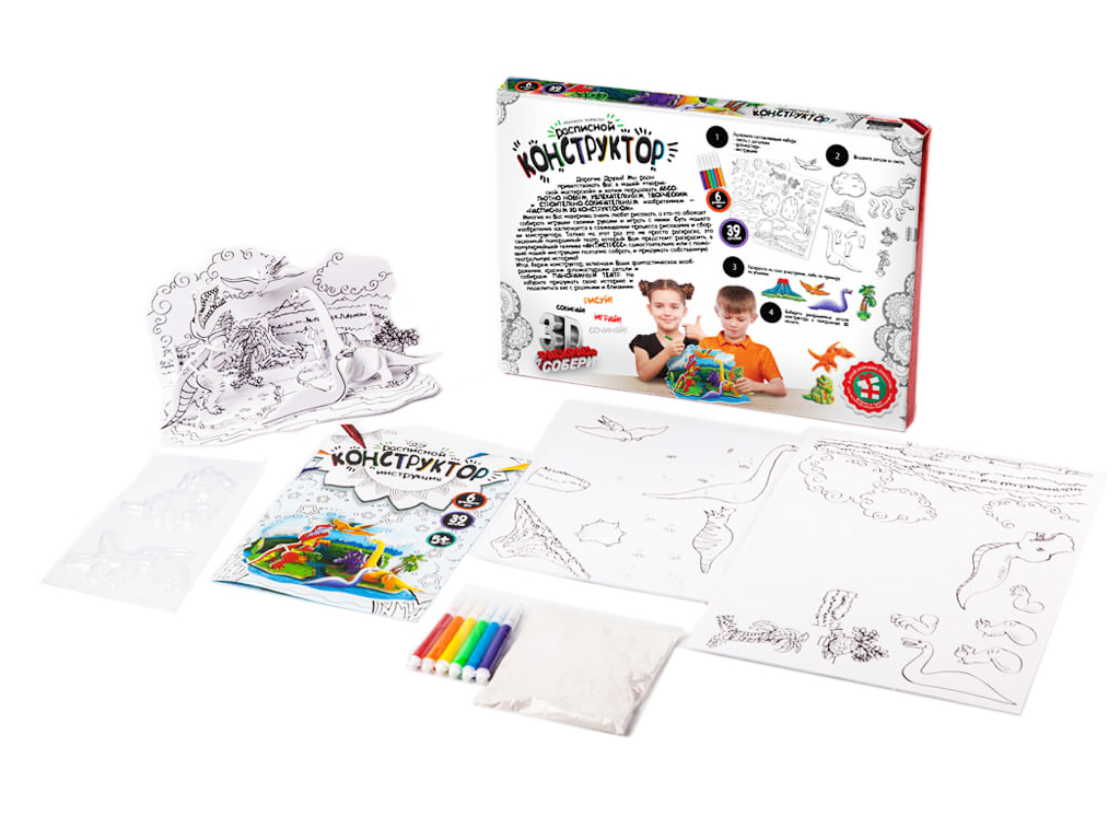 Набор для творчества Расписной конструктор, Danko Toys