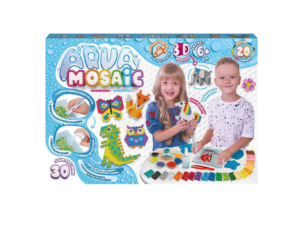 Креативное творчество Aqua Mosaic большой набор. Danko Toys AM-01-01