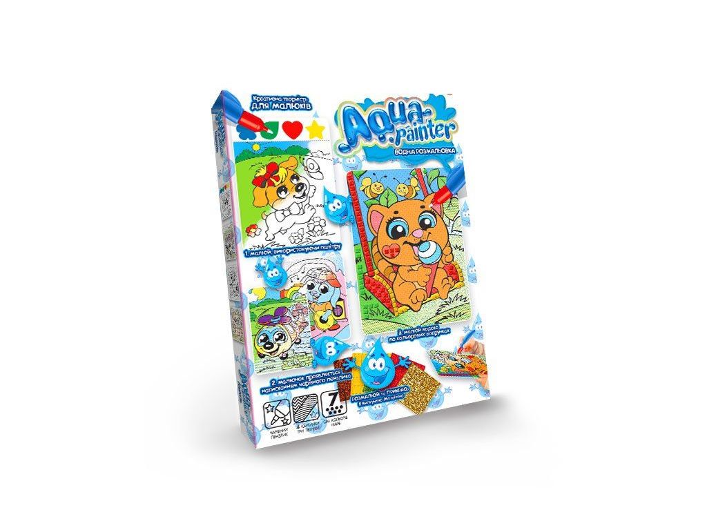 Креативна творчість для малюків Водна розмальовка AQUA PAINTER, Danko Toys