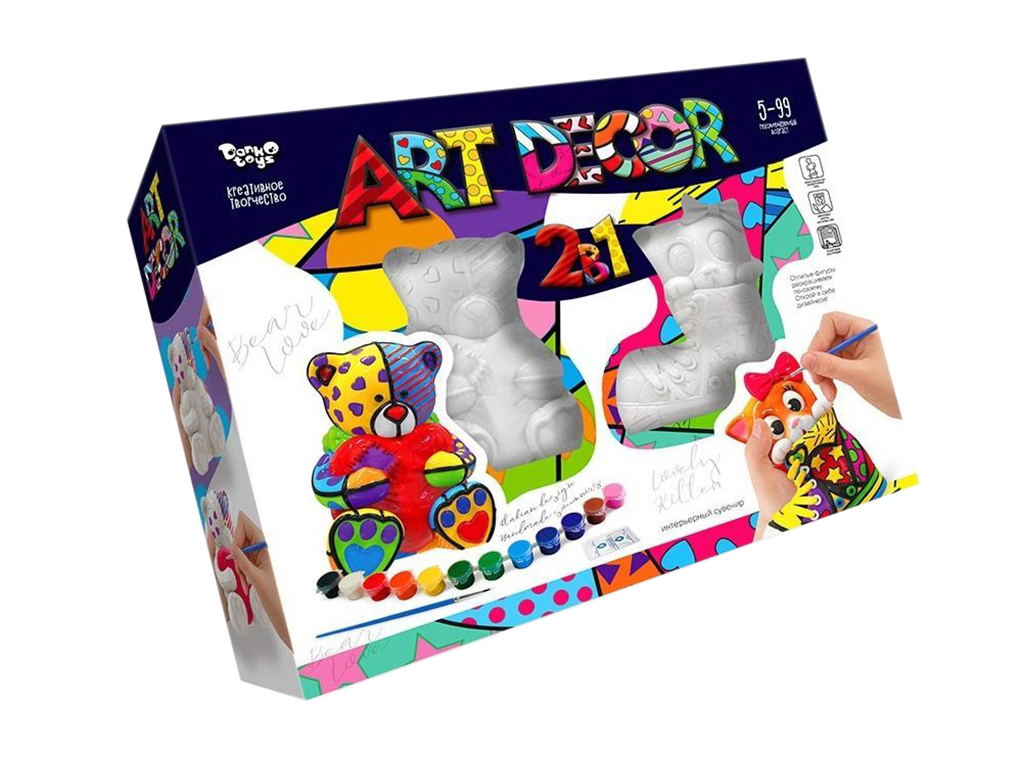 Креативное творчество Art Decor 2в1. Danko Toys ARTD-02-01U