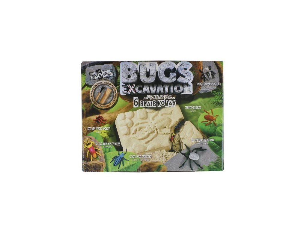 Набір проведення розкопок Жуки BUGS EXCAVATION, Danko Toys