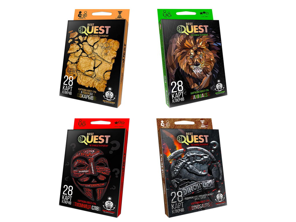 Купить Ролевая карточная игра BEST QUEST. Danko Toys BQ-01-01U-04U недорого