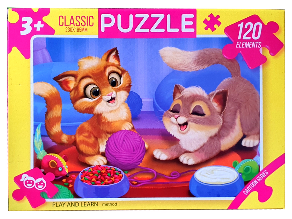 Пазлы 120 элементов, Danko Toys ДТ-ПЗ-05-30; (цена за 1шт)