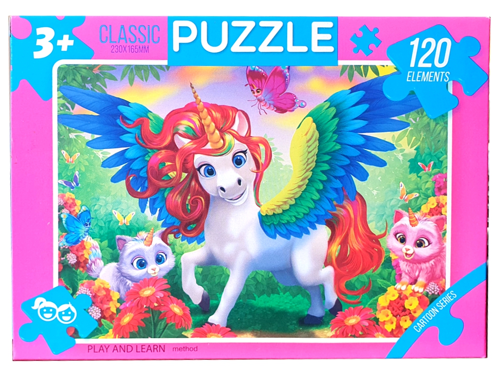 Пазлы 120 элементов, Danko Toys ДТ-ПЗ-05-30; (цена за 1шт)