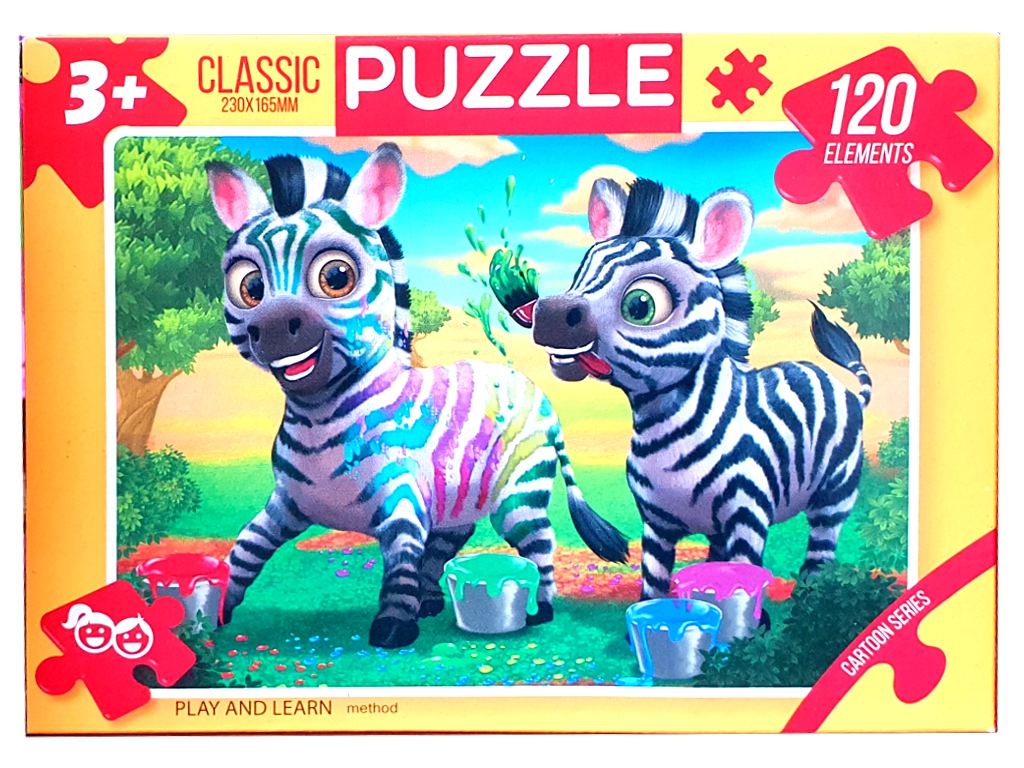 Пазлы 120 элементов, Danko Toys ДТ-ПЗ-05-30; (цена за 1шт)