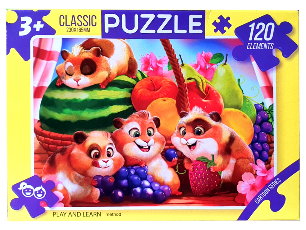 Пазлы 120 элементов, Danko Toys ДТ-ПЗ-05-30; (цена за 1шт)