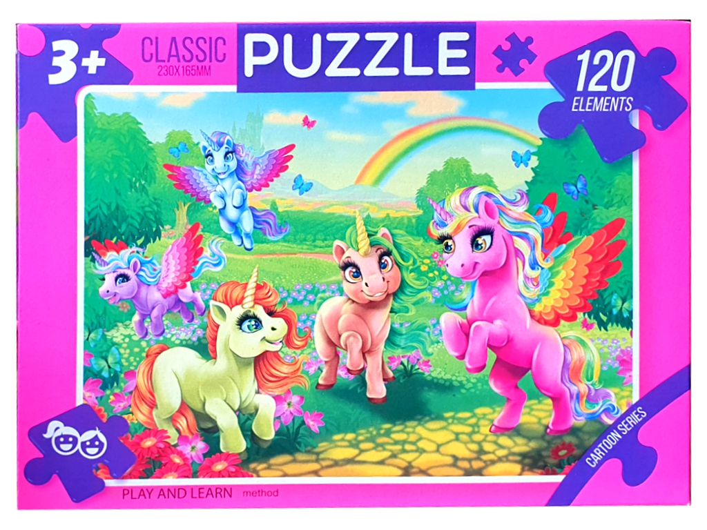Пазлы 120 элементов, Danko Toys ДТ-ПЗ-05-30; (цена за 1шт)