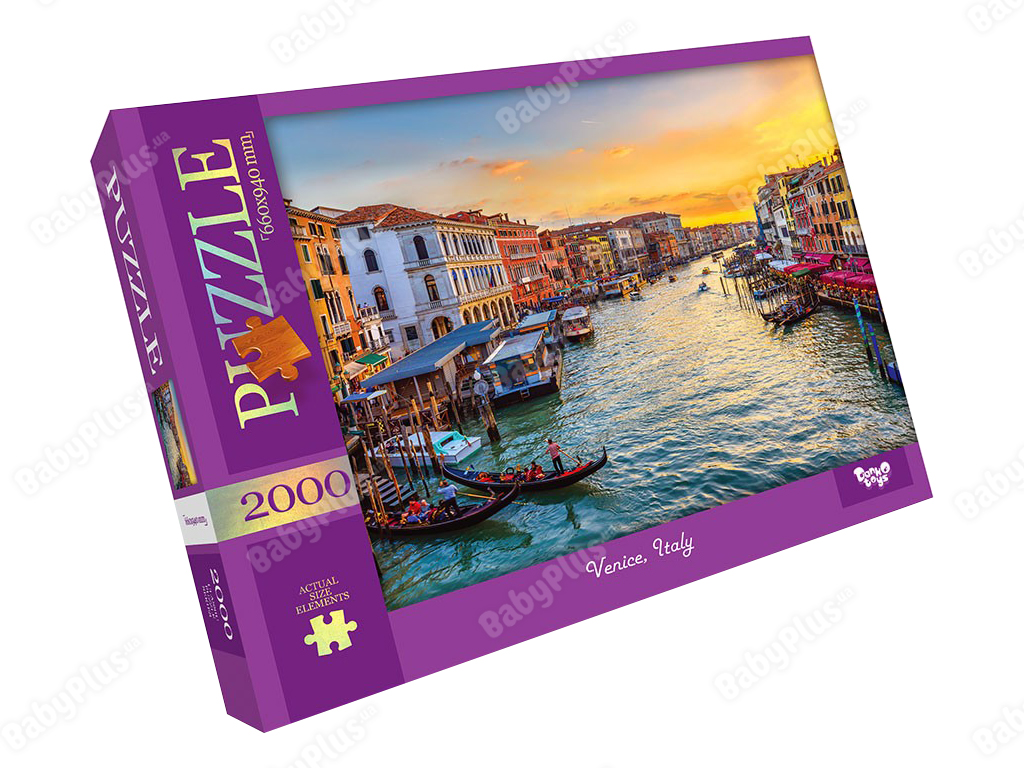 Пазлы Venice Italy, 2000 элементов 66x94 см, Danko Toys