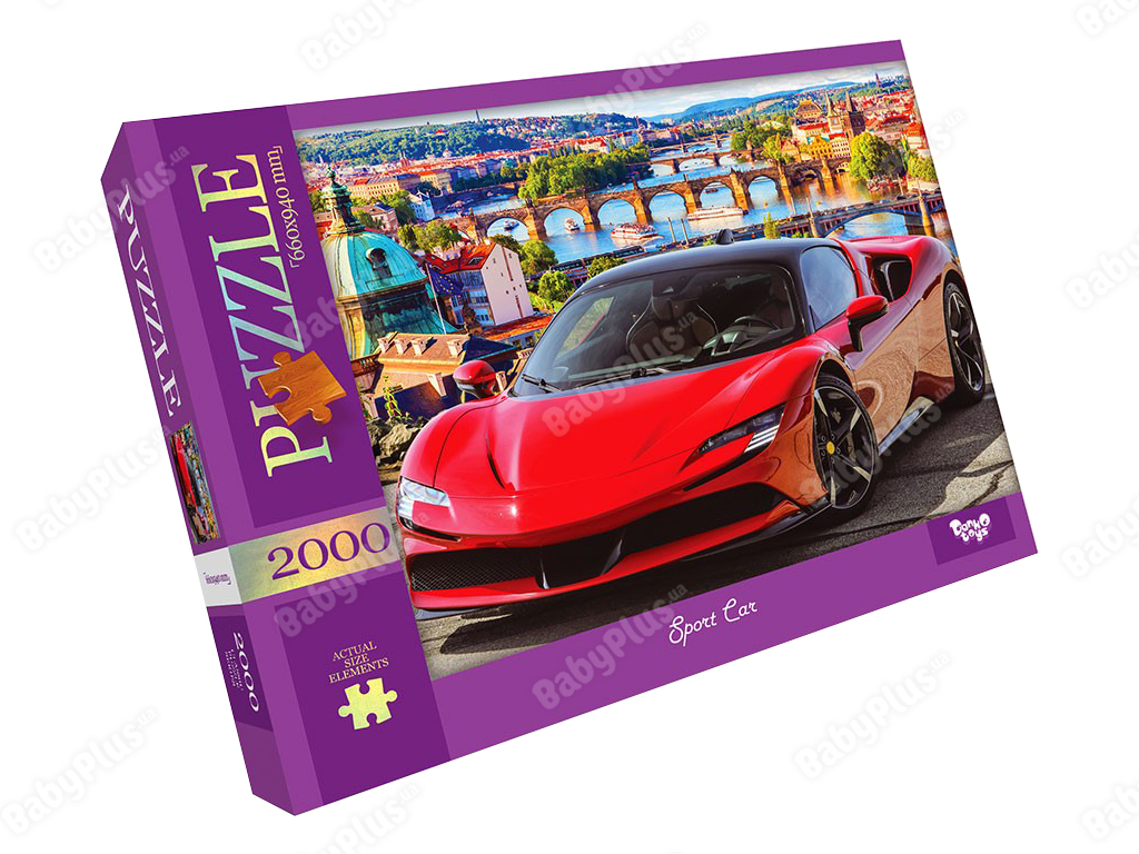 Пазли Sport Car, 2000 елементів 66x94 см, Danko Toys