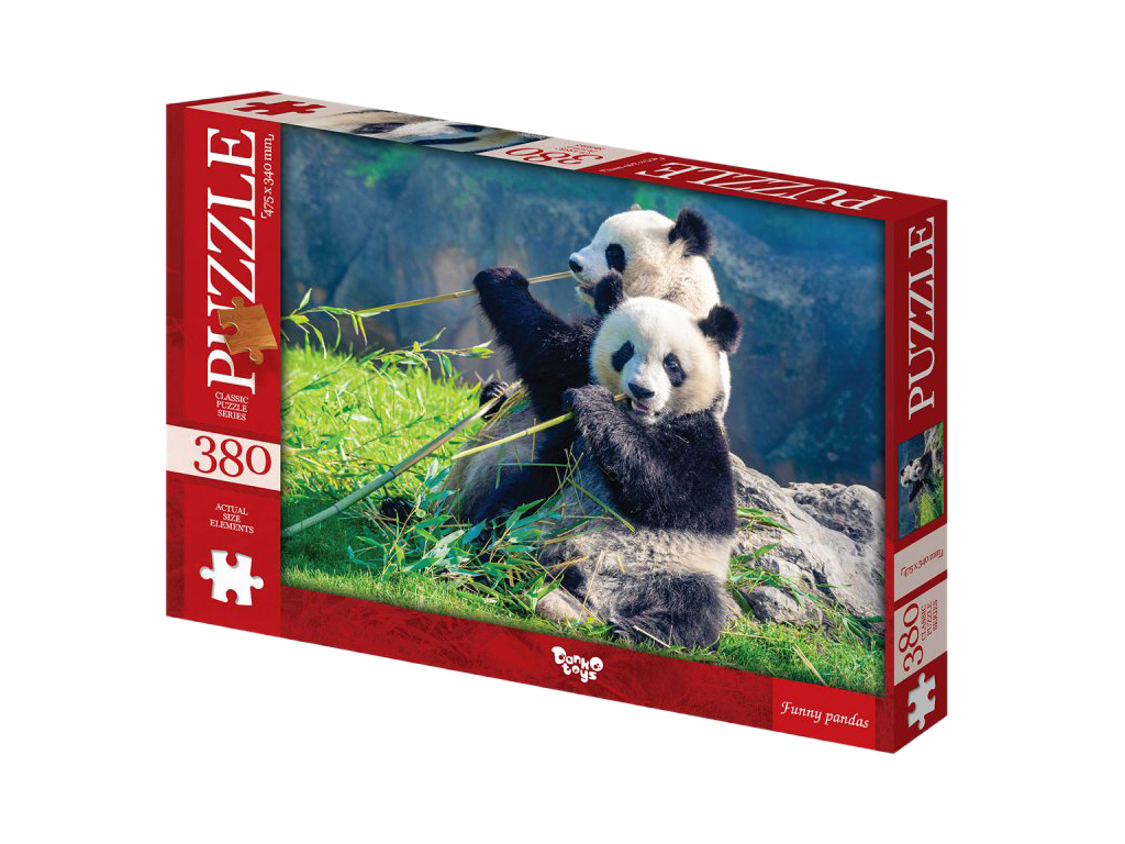 Пазли Funny pandas, 380 елементів, Danko Toys
