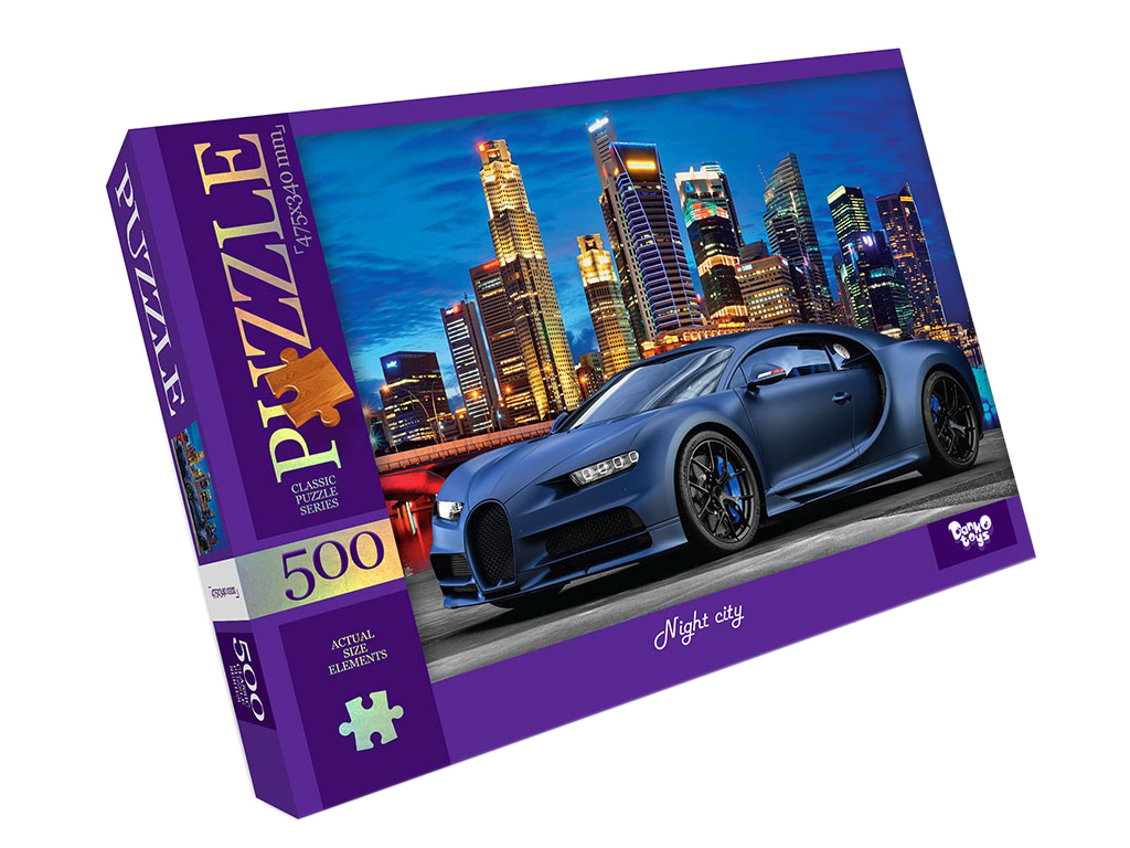 Пазли Нічне місто, 500 елементів, Danko Toys