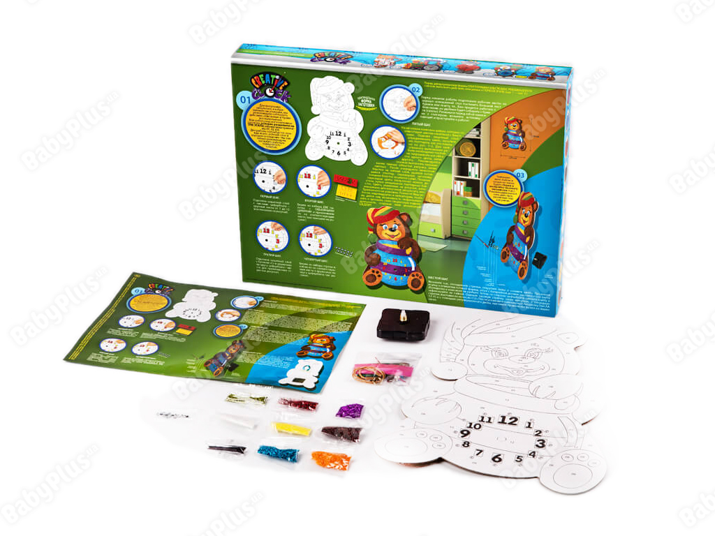 Набор для творчества Creative clock Медвежонок, Danko Toys