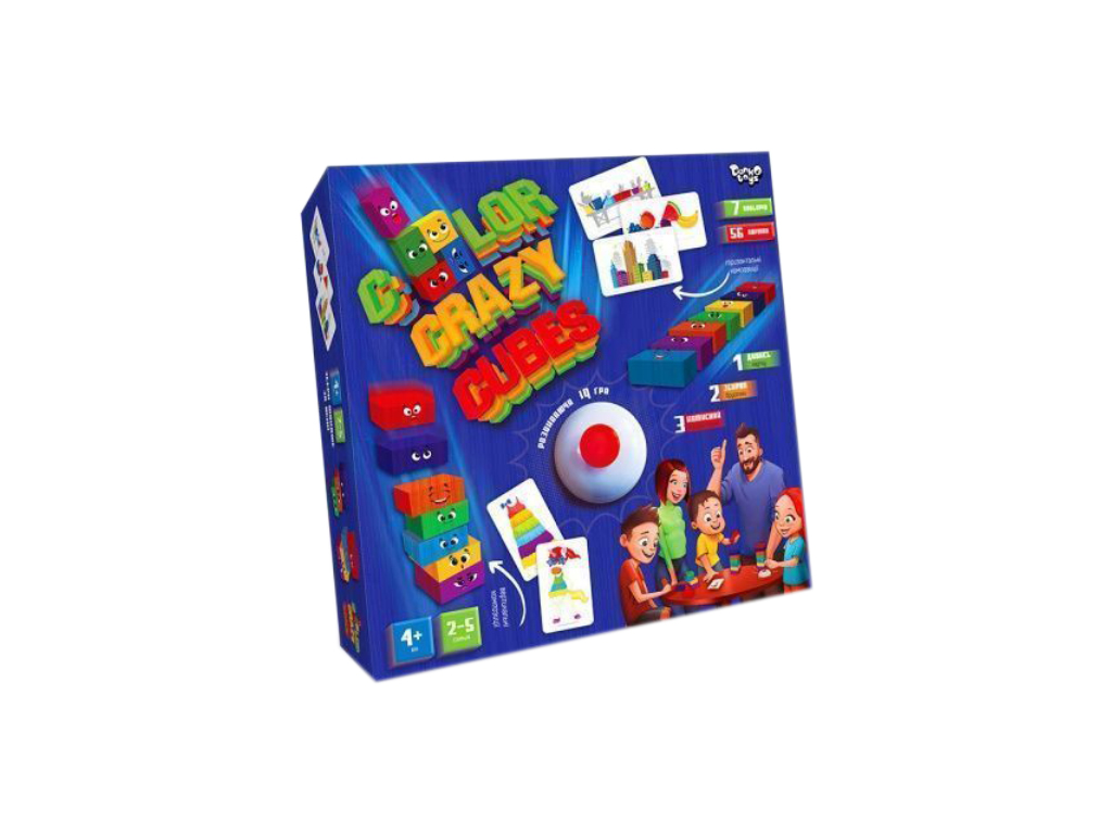 Развивающая настольная игра Color Crazy Cubes. Danko Toys CCC-02-01U