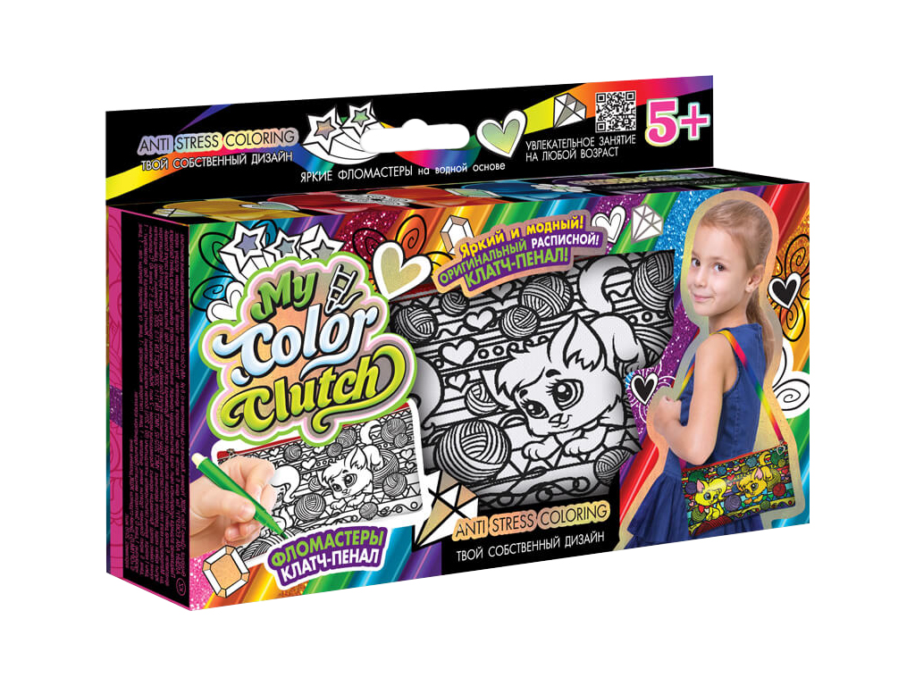 Купить Набор креативного творчества My Color Clutch клатч-пенал-раскраска. Danko Toys CCL-02-01U-06U - фото 7