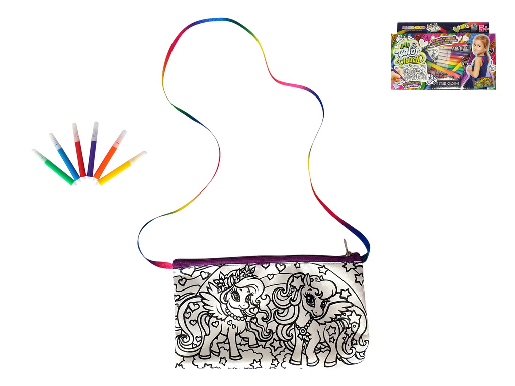Набір креативної творчості My Color Clutch клатч-пенал-розмальовка, Danko Toys