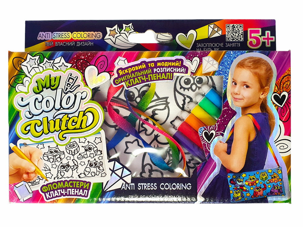 Набор креативного творчества My Color Clutch клатч-пенал-раскраска, Danko Toys
