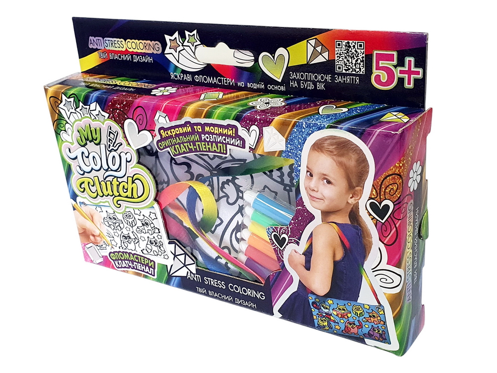 Набор креативного творчества My Color Clutch клатч-пенал-раскраска, Danko Toys