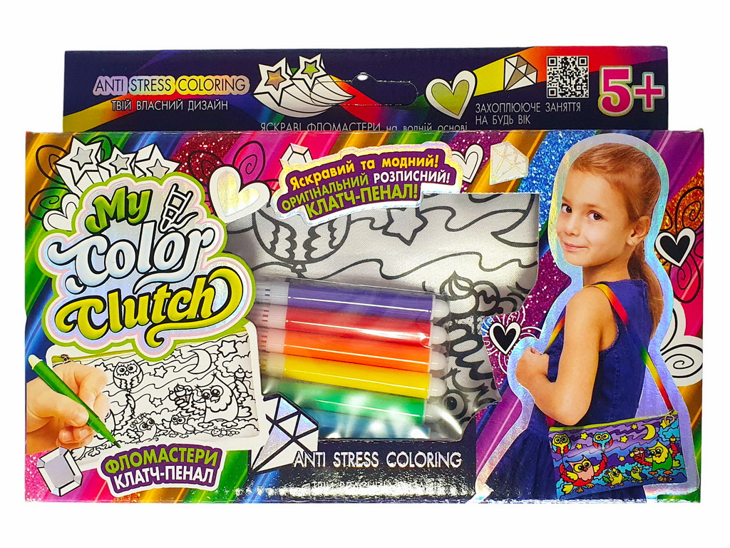 Набор креативного творчества My Color Clutch клатч-пенал-раскраска, Danko Toys