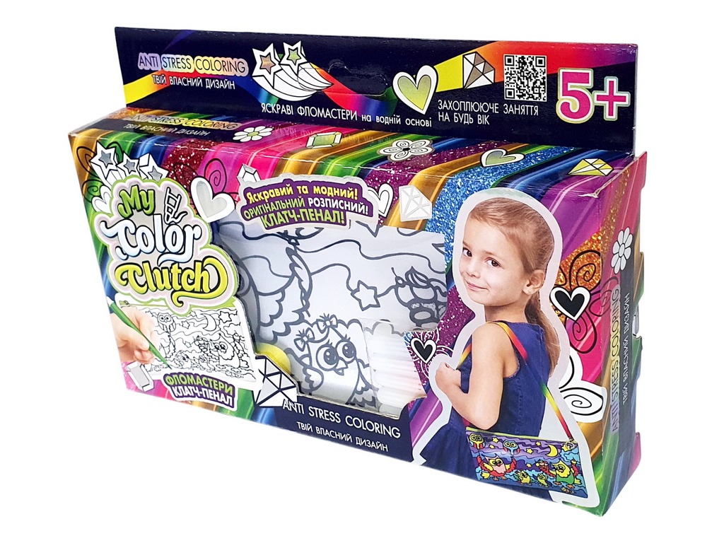 Набор креативного творчества My Color Clutch клатч-пенал-раскраска, Danko Toys