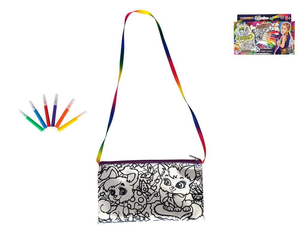 Набор креативного творчества My Color Clutch клатч-пенал-раскраска, Danko Toys