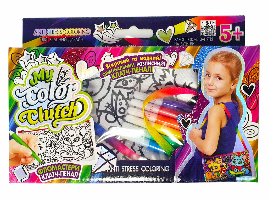 Набор креативного творчества My Color Clutch клатч-пенал-раскраска, Danko Toys