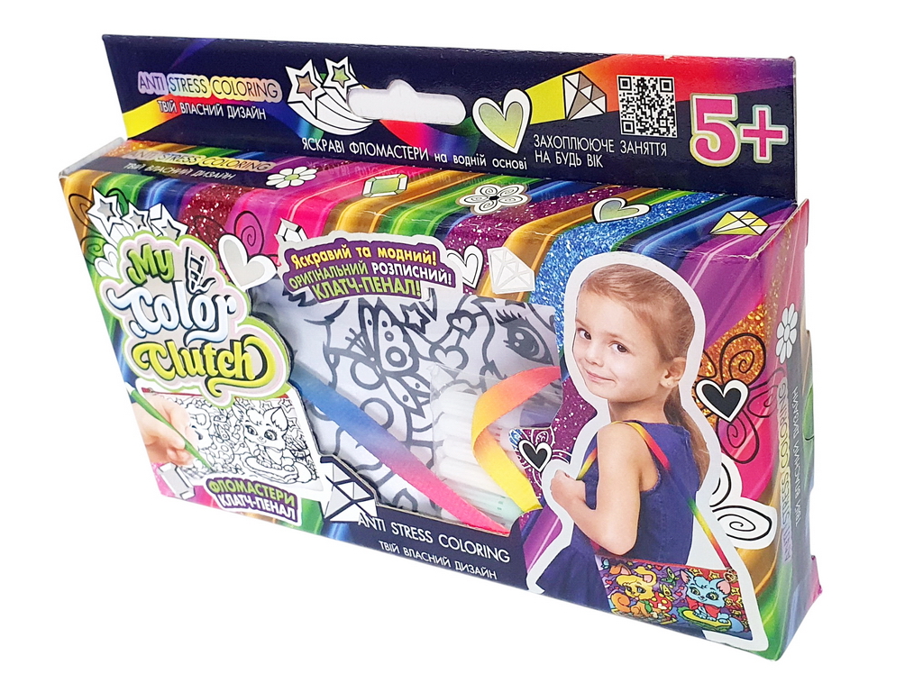 Набор креативного творчества My Color Clutch клатч-пенал-раскраска, Danko Toys