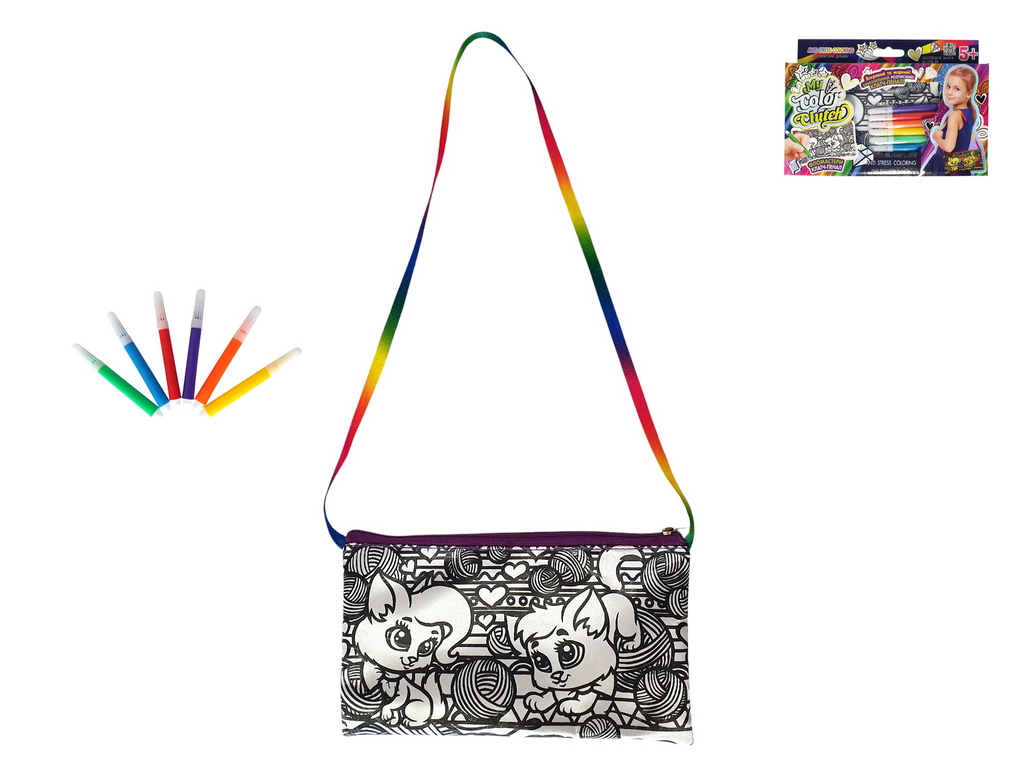 Набор креативного творчества My Color Clutch клатч-пенал-раскраска, Danko Toys