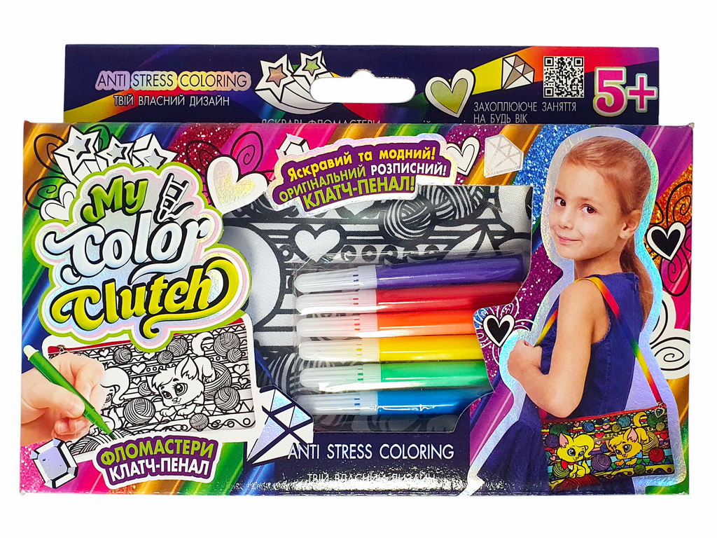 Набор креативного творчества My Color Clutch клатч-пенал-раскраска, Danko Toys