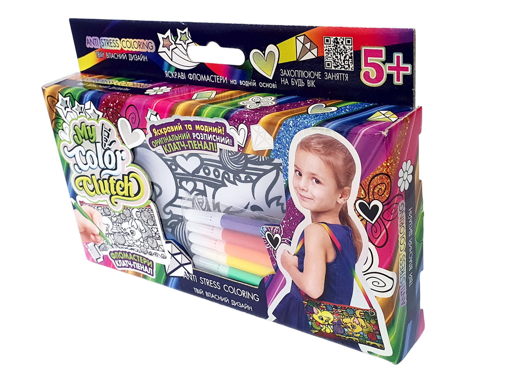 Набор креативного творчества My Color Clutch клатч-пенал-раскраска, Danko Toys