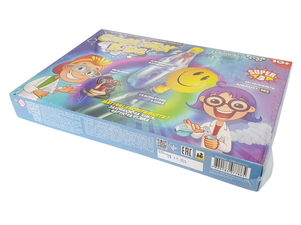 Безопасный образовательный набор для проведения опытов CHEMISTRY KIDS, Danko Toys