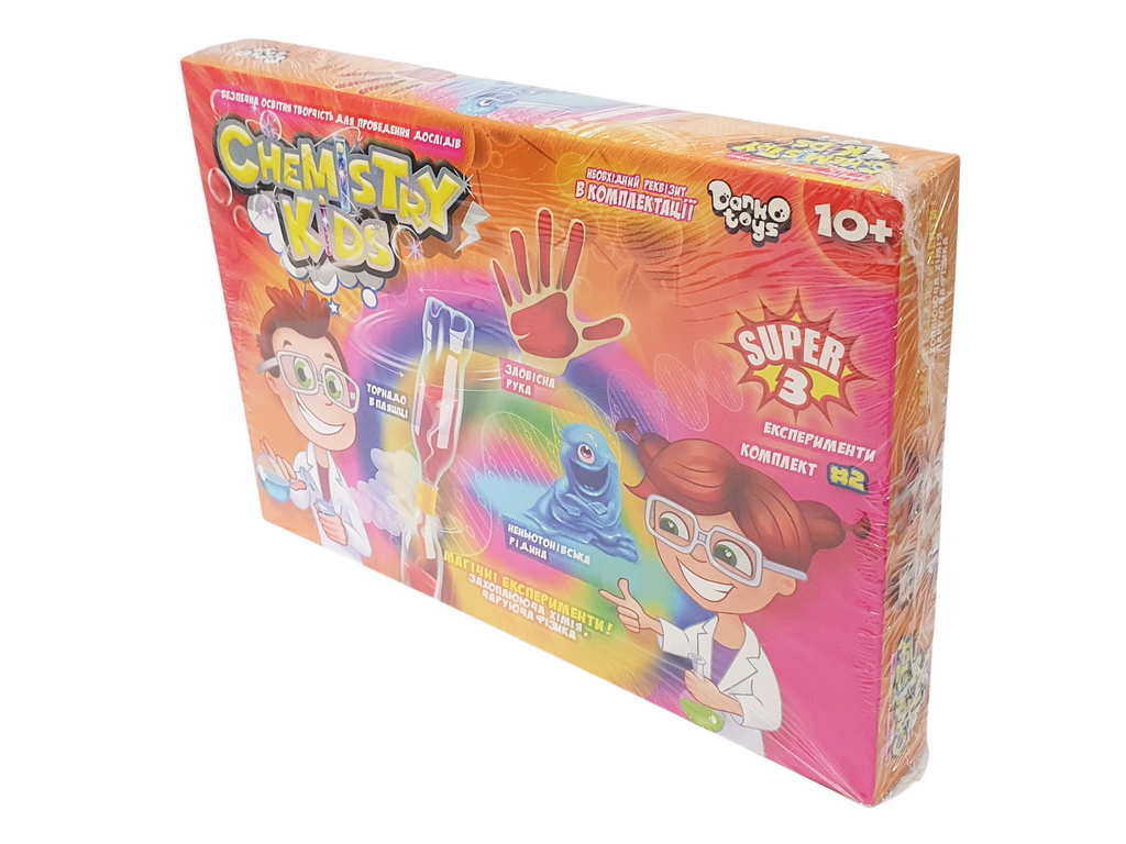 Безпечний освітній набір для проведення дослідів CHEMISTRY KIDS, Danko Toys