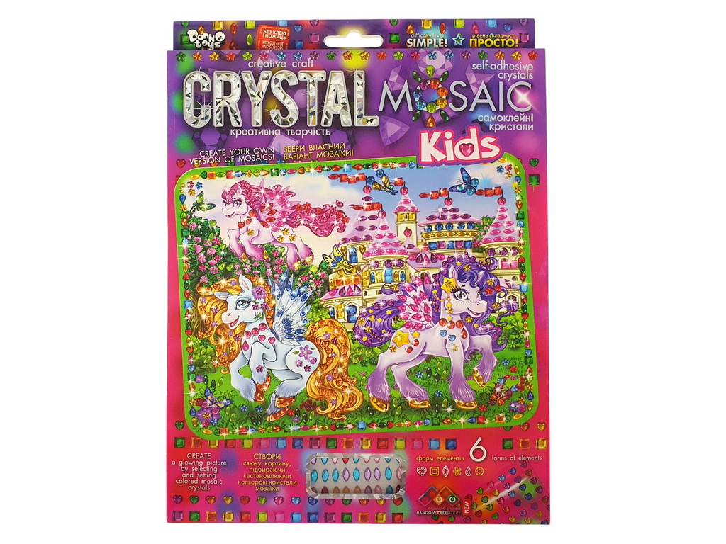 Комплект для творчості CRYSTAL MOSAIC KIDS, Danko Toys