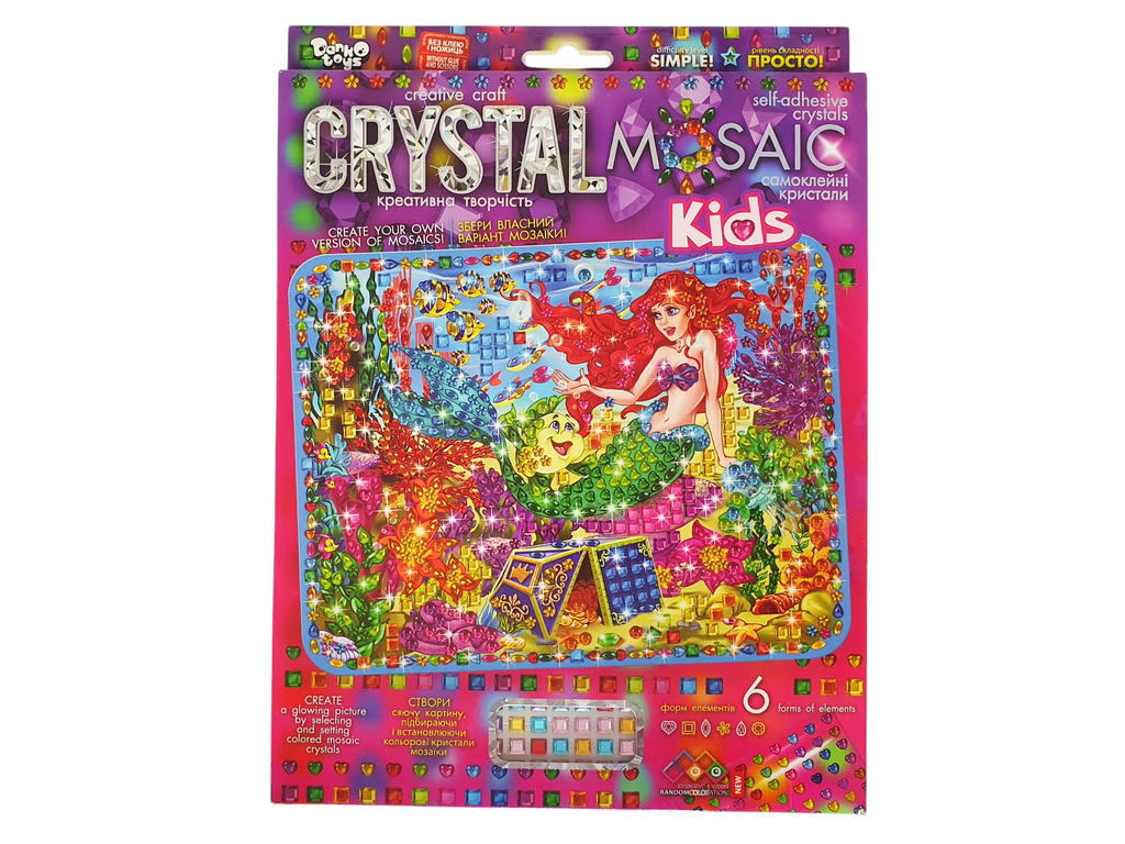 Комплект для творчості CRYSTAL MOSAIC KIDS, Danko Toys
