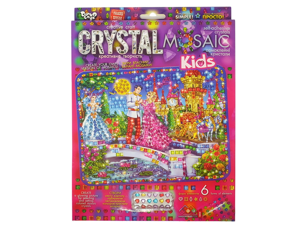Комплект для творчості CRYSTAL MOSAIC KIDS, Danko Toys