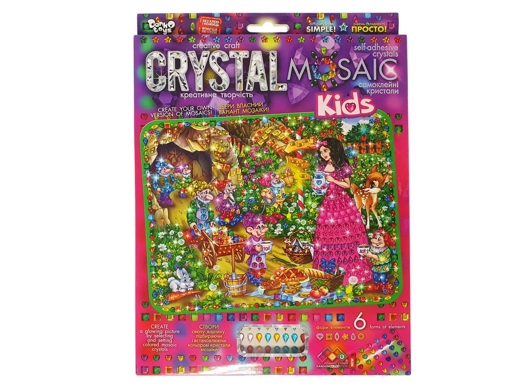 Комплект для творчості CRYSTAL MOSAIC KIDS, Danko Toys