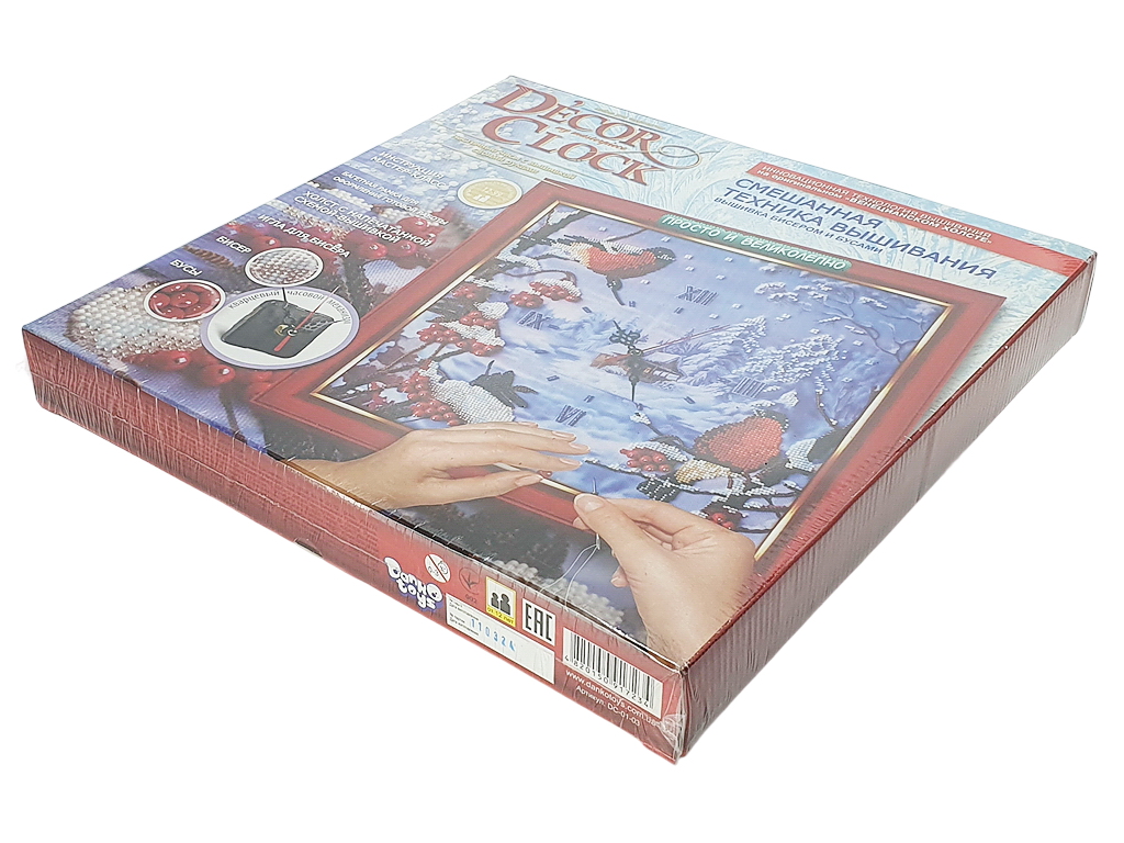 Набор для творчества D'ecor clock вышивка, Danko Toys