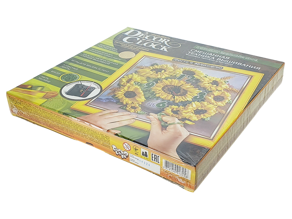 Набор для творчества D'ecor clock вышивка, Danko Toys