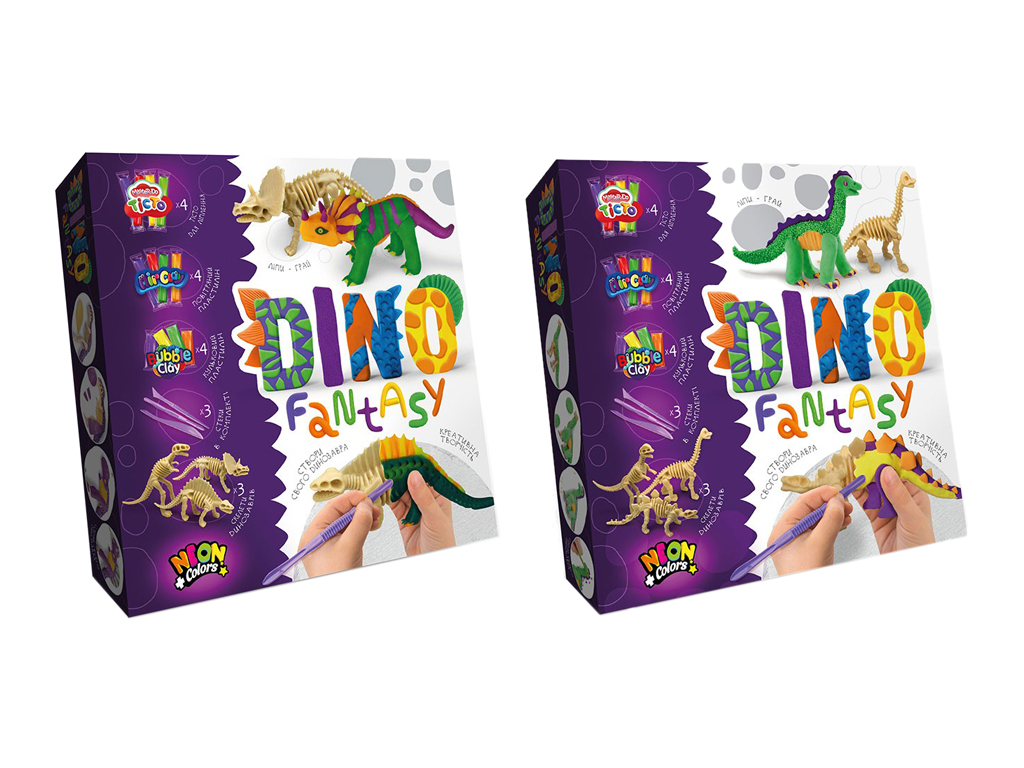 Набір для творчості Dino Fantasy. Danko Toys DF-01-01U-02U
