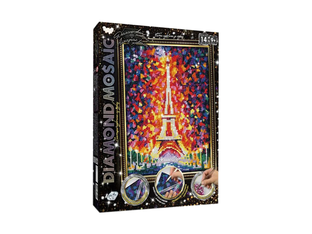 Креативное творчество Бриллиантовая живопись DIAMOND MOSAIC малый, Danko Toys