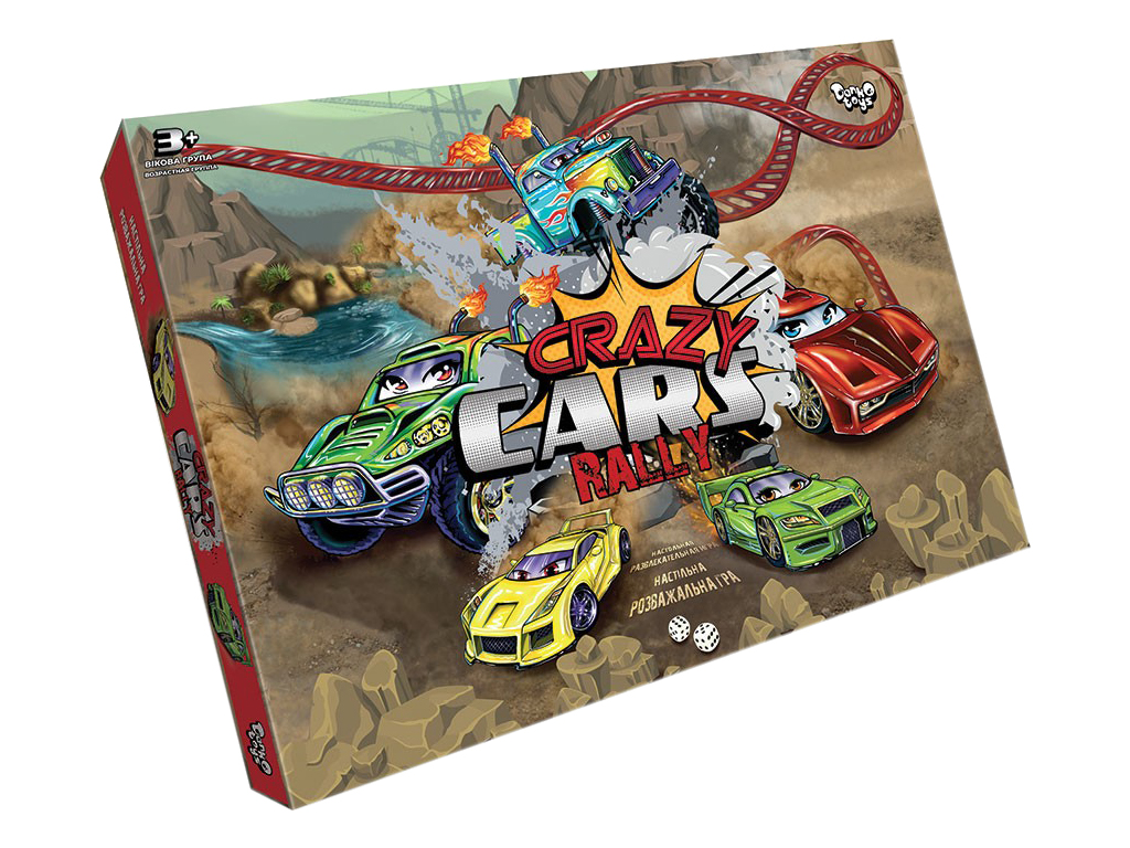 Настольная игра Crazy Cars Rally, Danko Toys