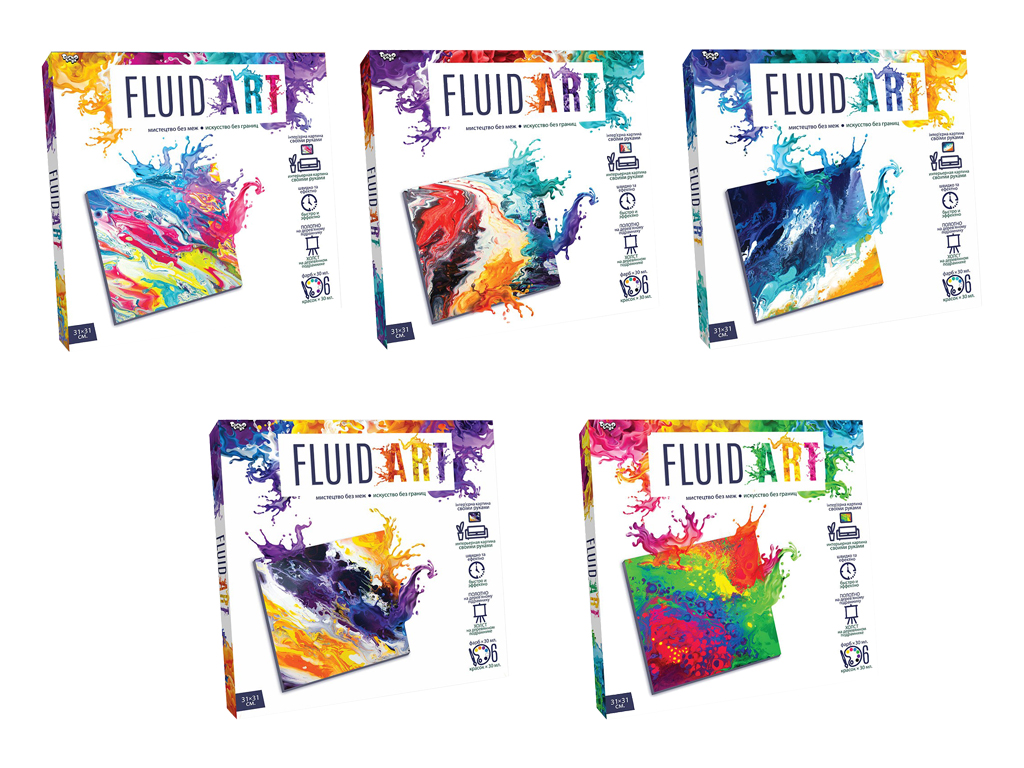 Набор для творчества Fluid ART. Danko Toys FA-01-01-05