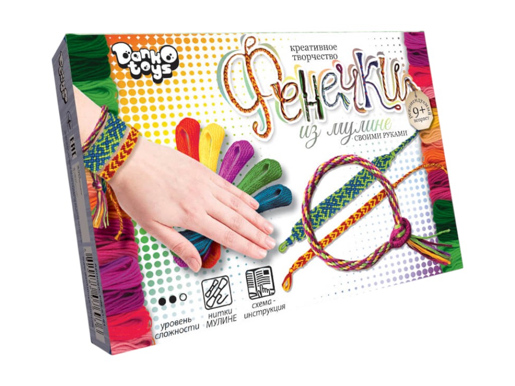 Набор для творчества Фенечки из мулине, Danko Toys