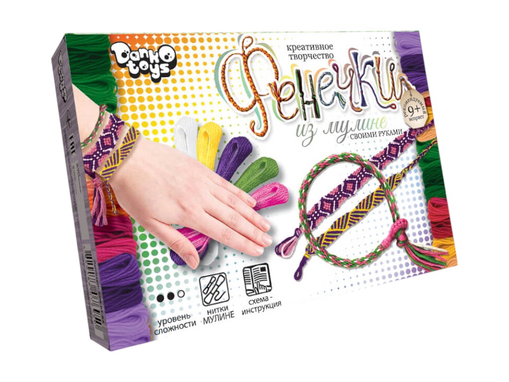 Набір для творчості Фенечки з муліне, Danko Toys