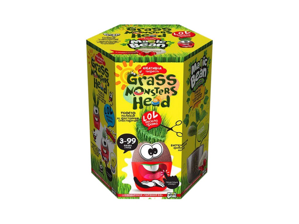 Набір для творчості GRASS MONSTERS HEAD, Danko Toys