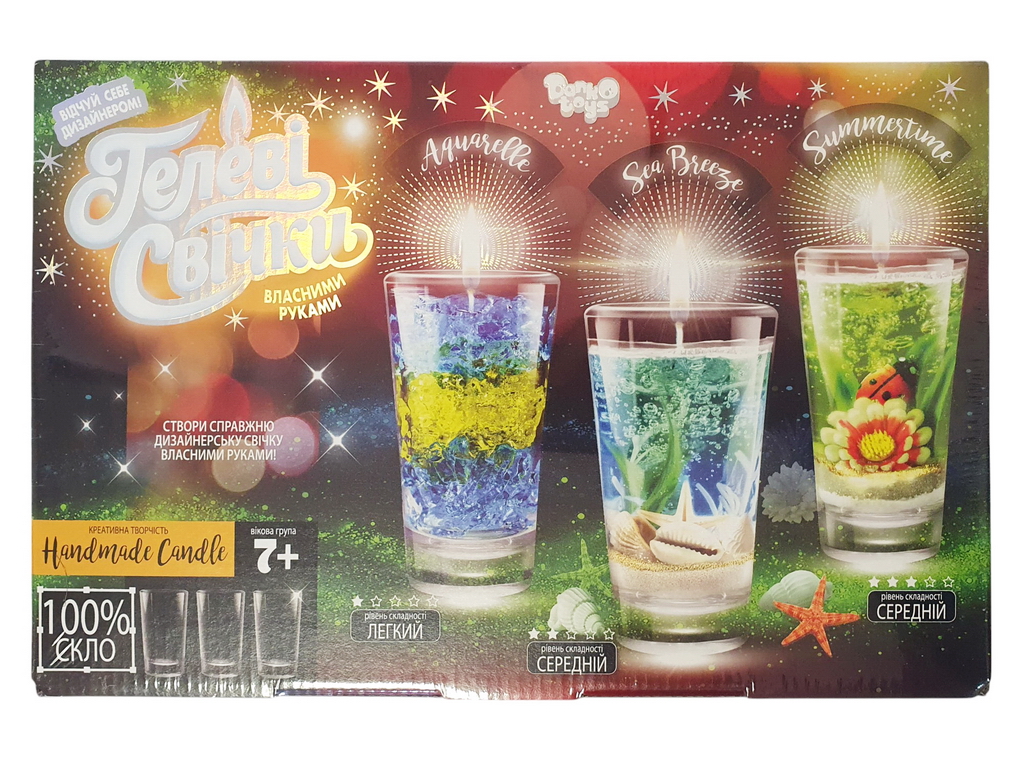 Набор для творчества Гелевые свечки своими руками, Danko Toys