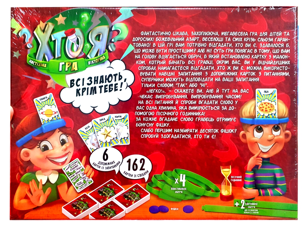 Настільна гра велика ХТО Я, Danko Toys